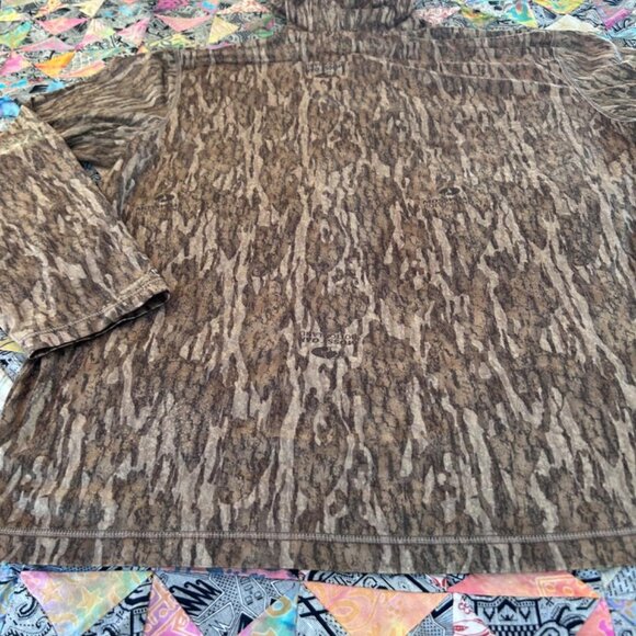 Habit 1/4 Button Snap Hoodie Pullover Camo Sweatshirt Hunting Scent Factor SZ XL - Picture 8 of 8